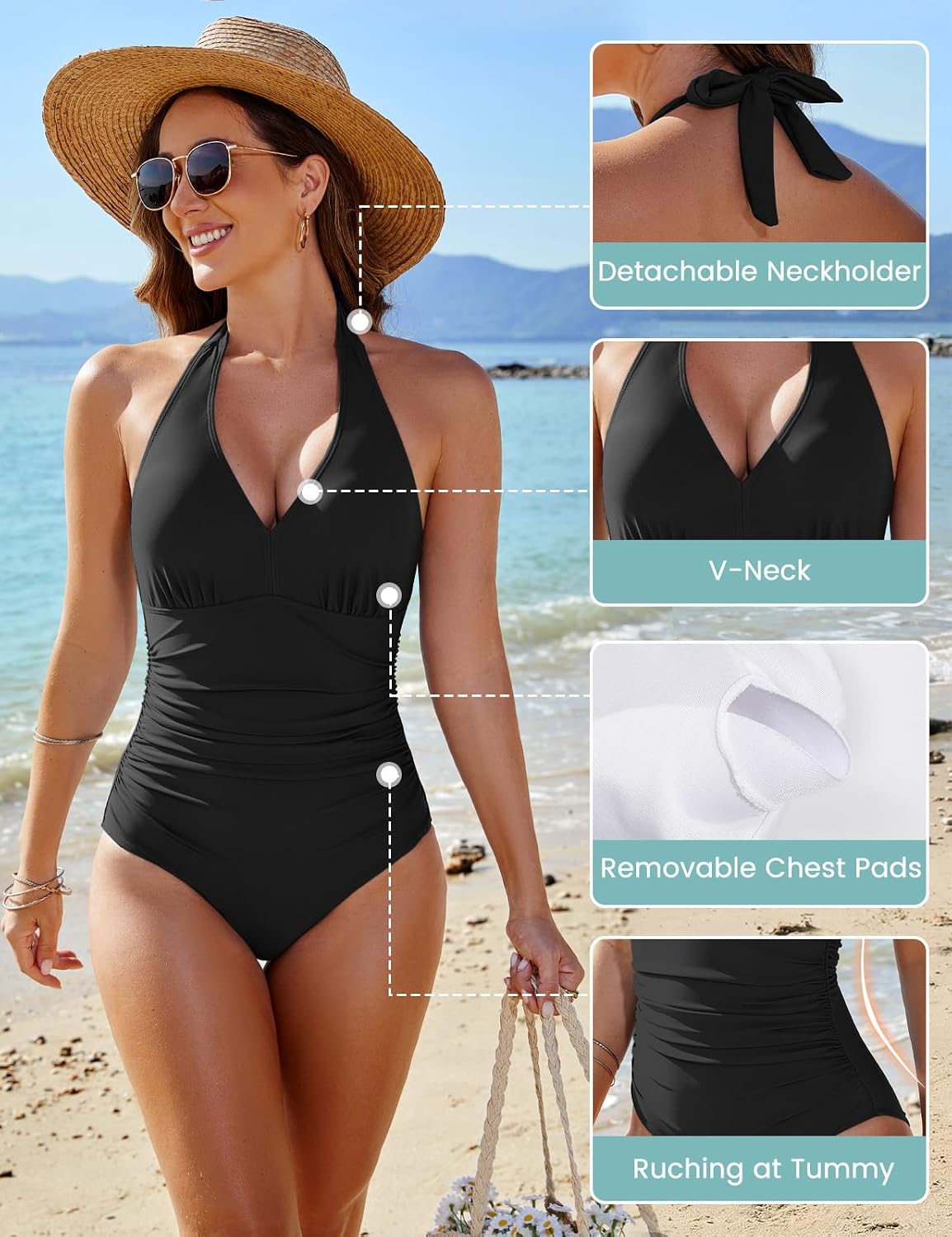 Detalle 2 de CMTOP costume intero donna con controllo pancia