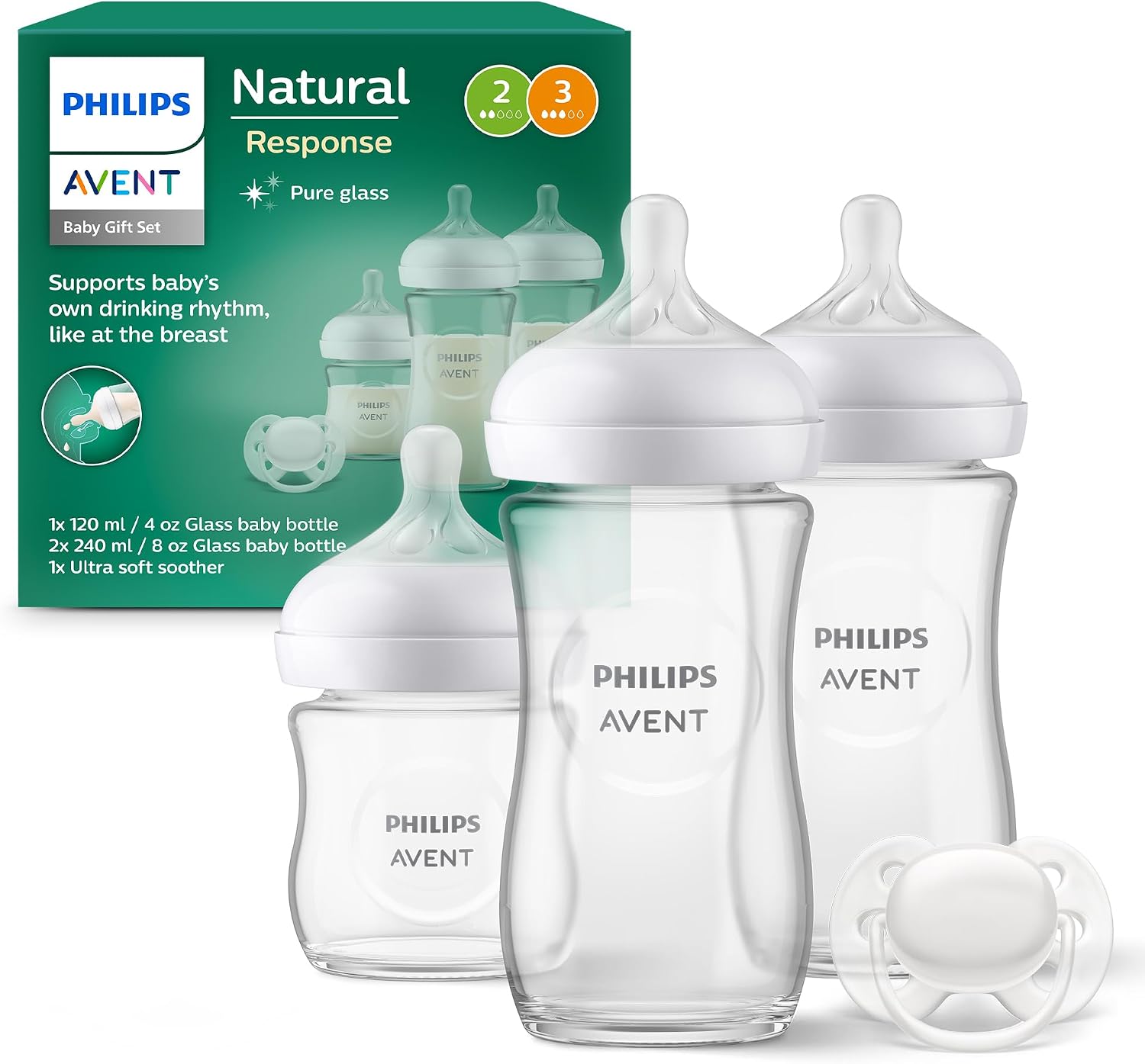Detalle de Philips Avent SCD878/11 set 3 biberon
