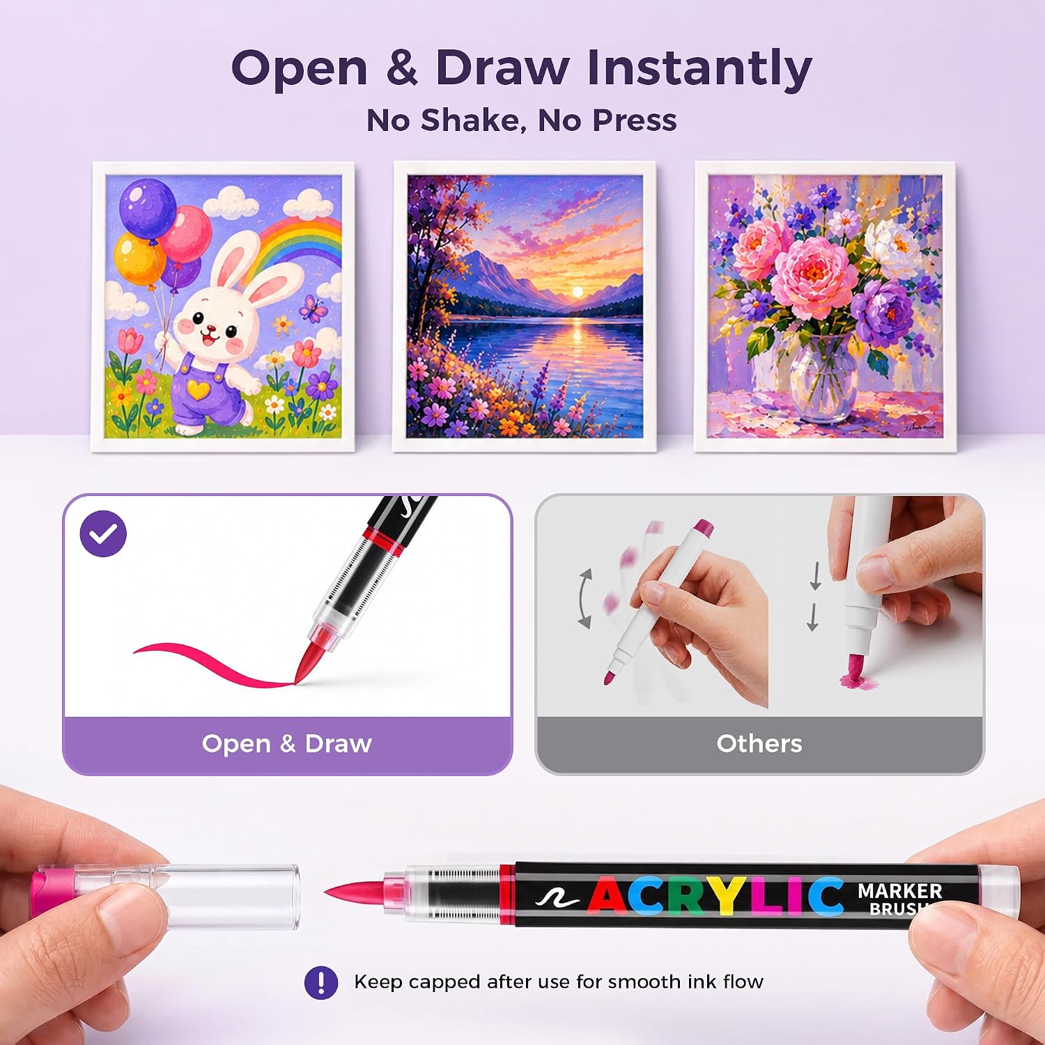 Detalle 2 de Tongfushop 120 Colours Acrylic Paint Pens