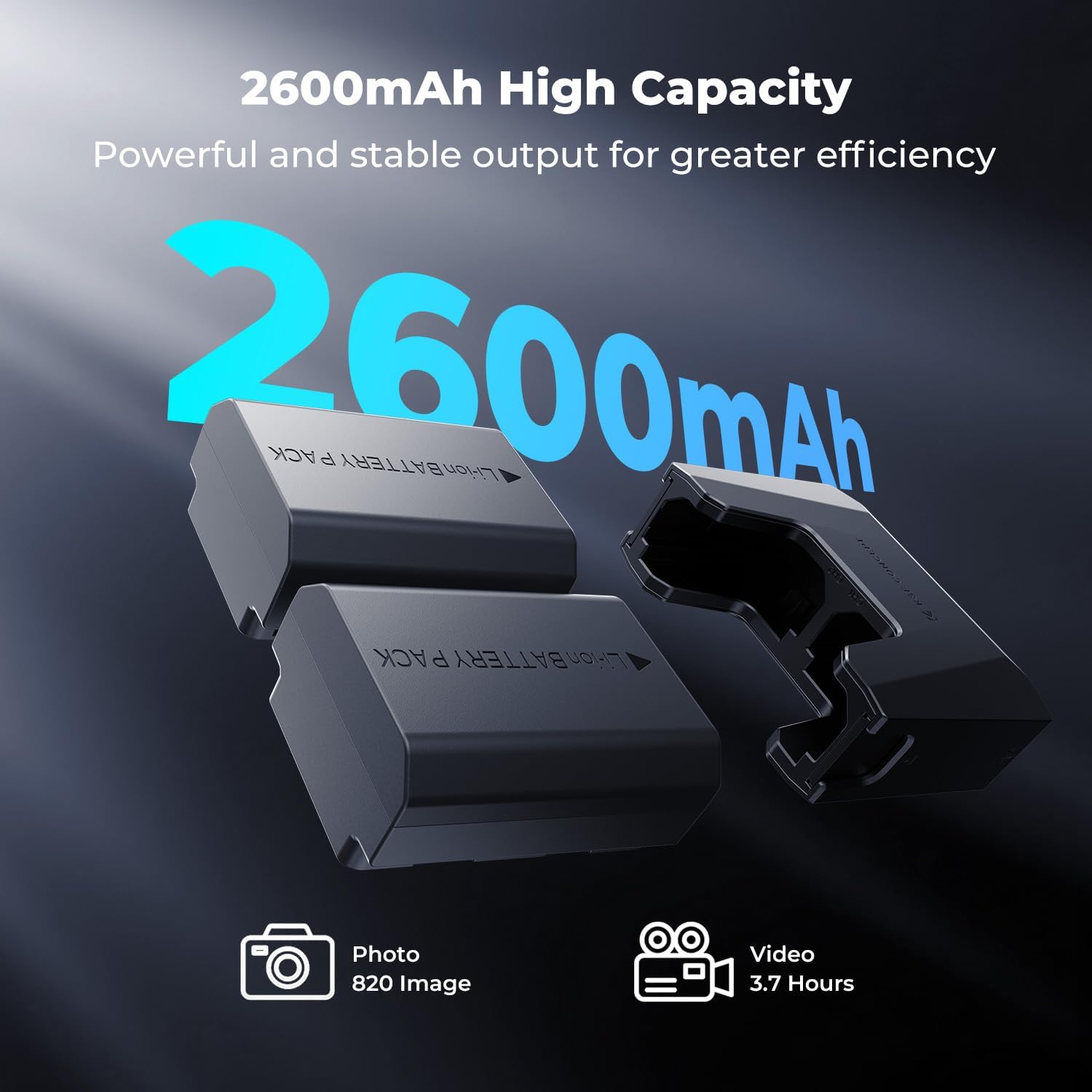 Thumbnail 1 de K&F CONCEPT NP-FZ100 2600mAh doppia batteria