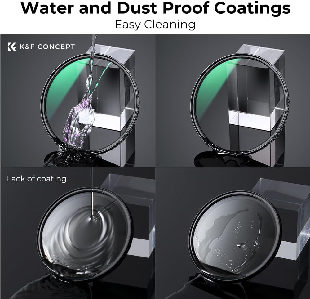 Thumbnail 5 de K&F Concept 52mm True Color Polarising Filter CPL (Nano-X Series) – Ultra Slim, Multi-Coated