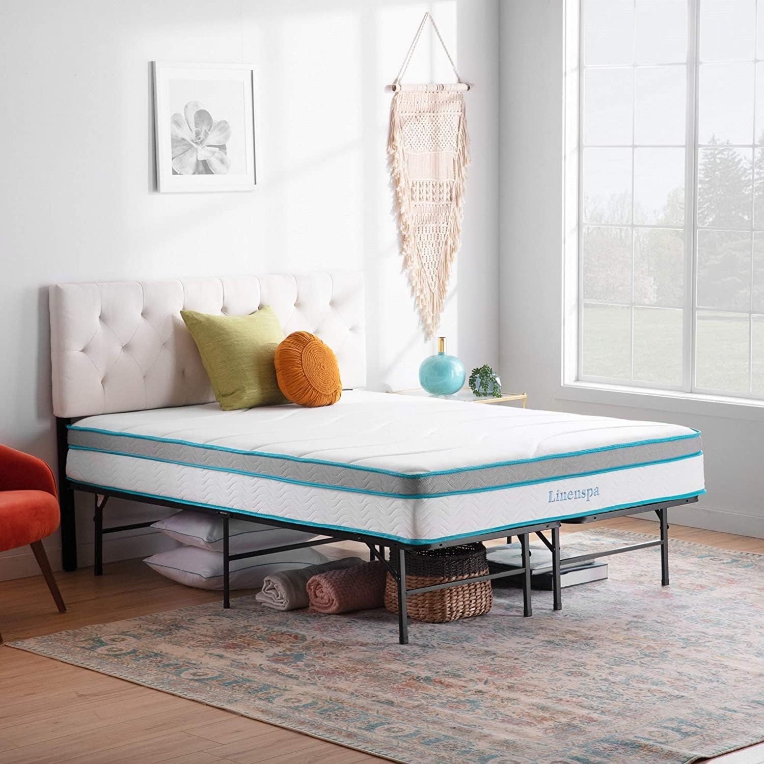 Thumbnail 5 de Linenspa Cama Plegable de Metal 160x190 cm