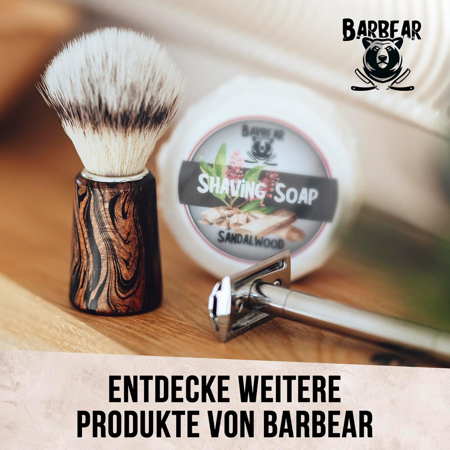 Thumbnail 6 de Barbear Rasierpinsel aus Deutschland – extra pflegeleichte, weiche Borsten & komfortabler Griff