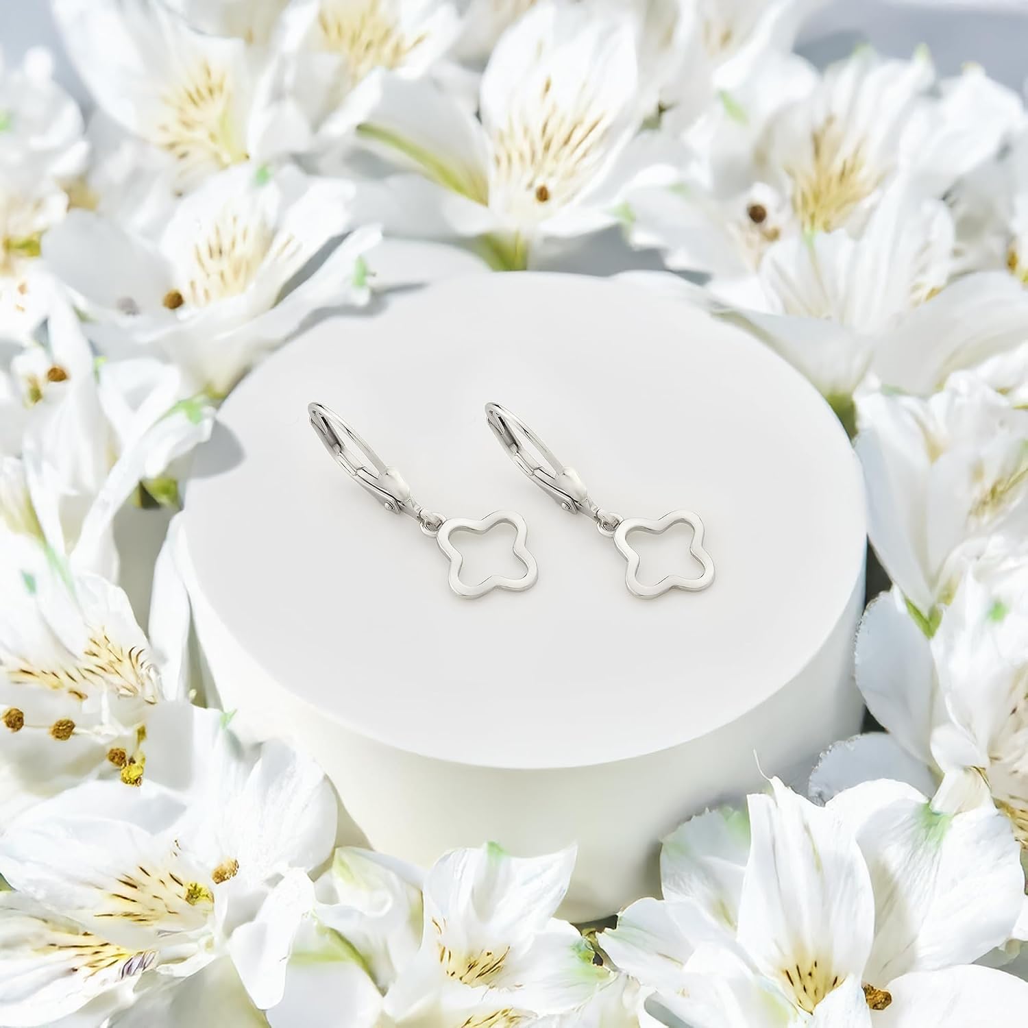 Thumbnail 4 de 925 Silber Ohrringe mit Blumen