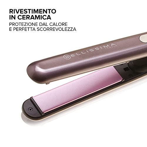 Detalle de Bellissima Imetec B9 300 – Piastra per capelli ceramica 150–230°C, 25x100 mm
