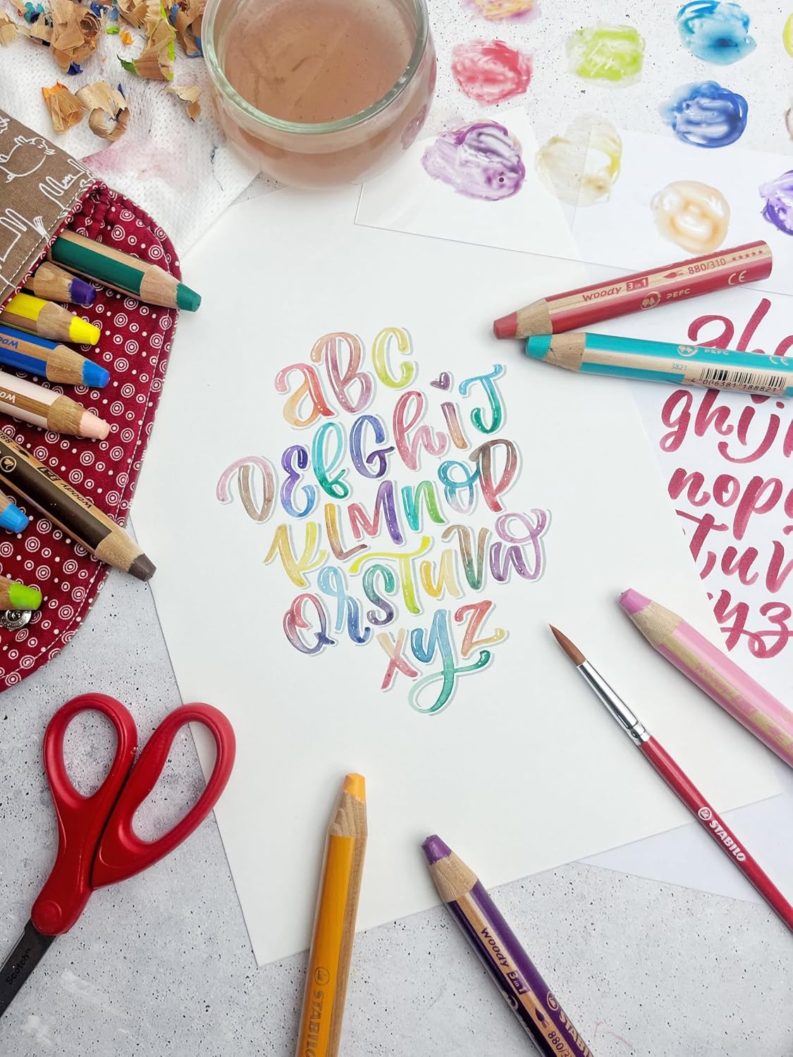Detalle 2 de STABILO woody 3 in 1 – Matita colorata Multi-Funzione ARTY (Astuccio da 10) con temperino