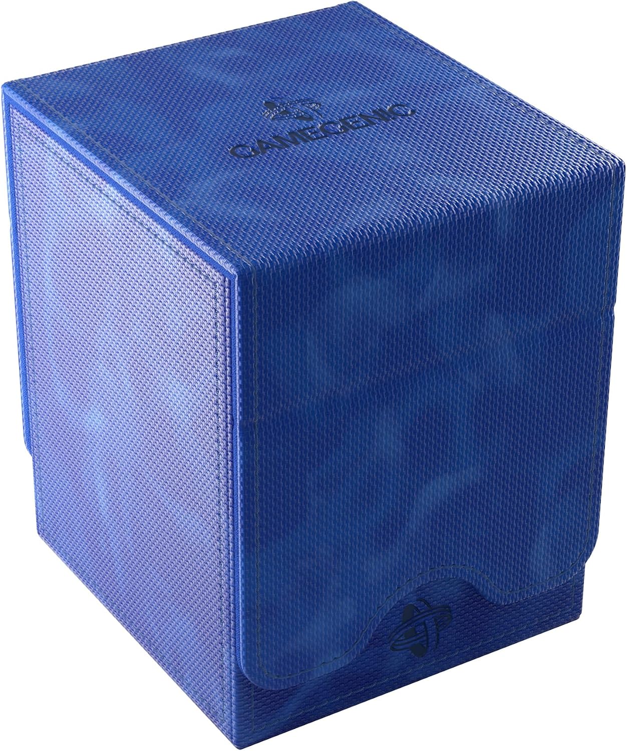 Detalle de Gamegenic Squire Plus 100+ XL デッキケース|二重スリーブ対応・UVカット付きカードケース・ブルー