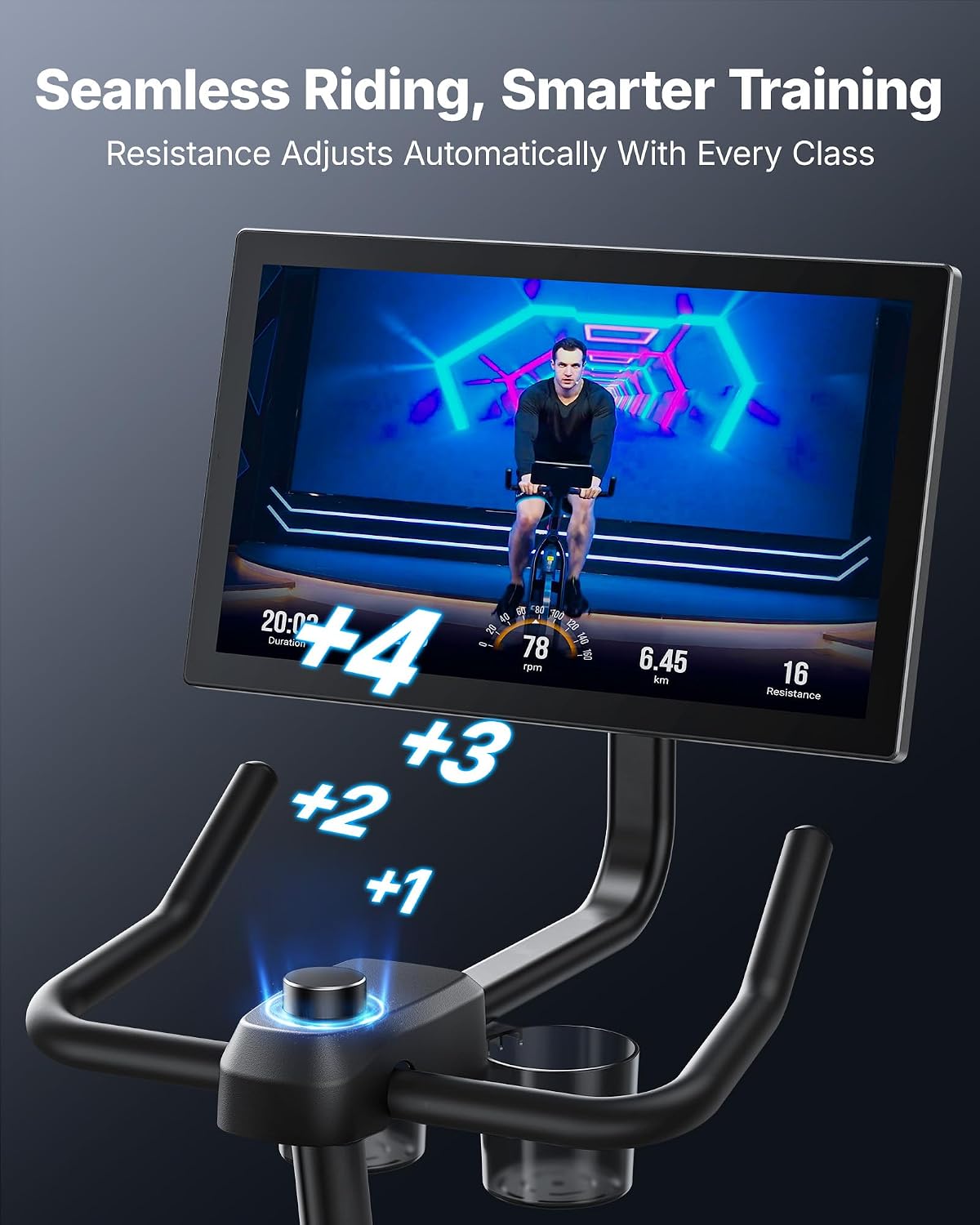 Detalle de MERACH Exercise Bike with 21.5-Inch Display
