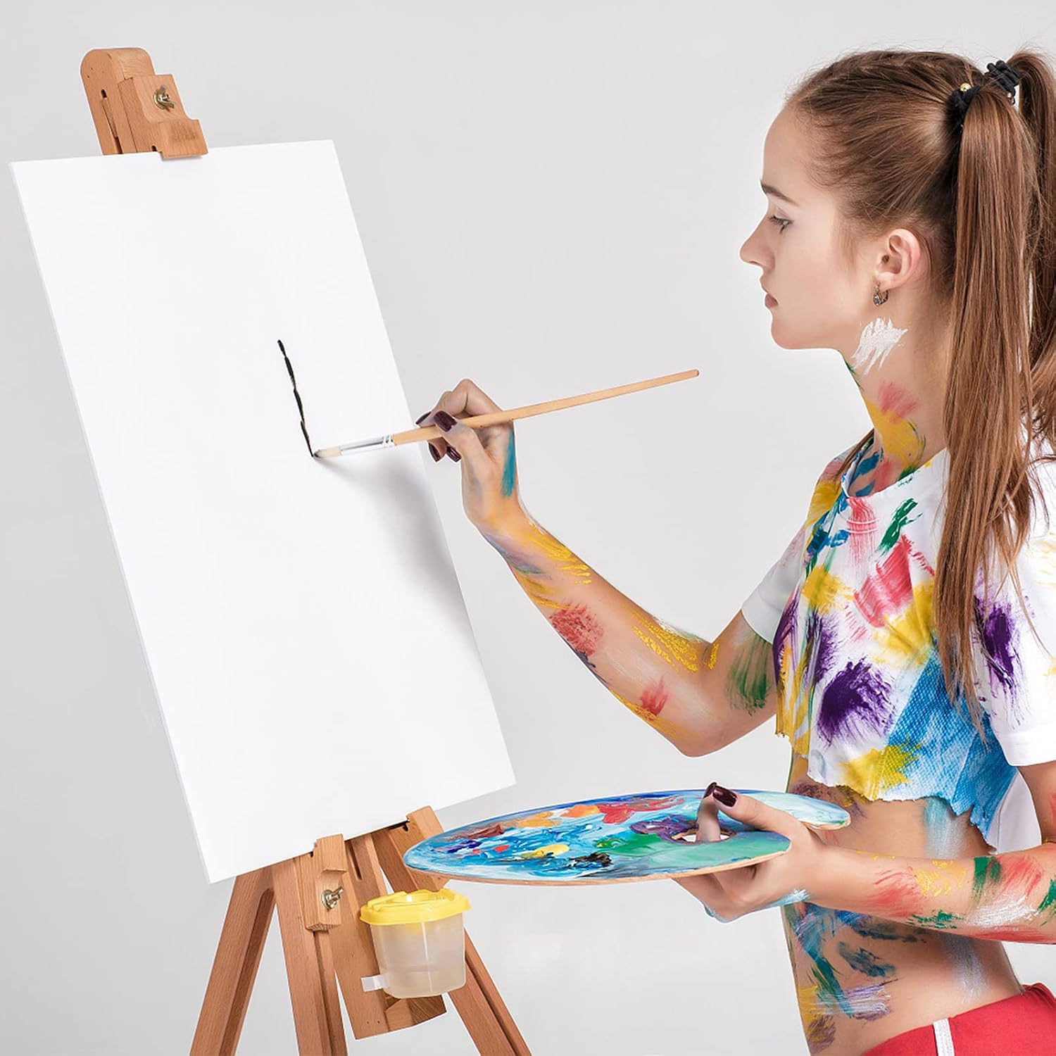 Detalle de 5 Pack Blank Painting Canvases 30 x 40 cm (12 x 16) for Acrylic, Oil & More