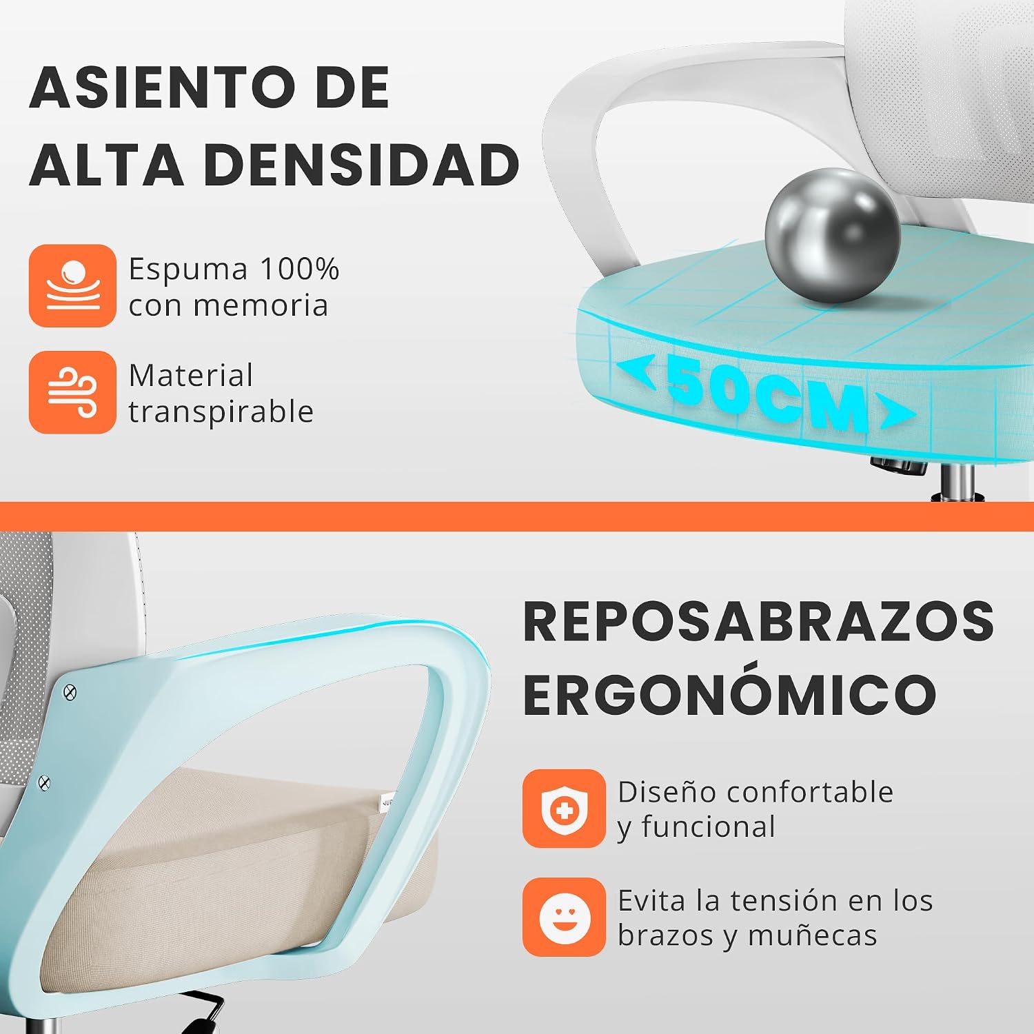 Thumbnail 4 de JUPPLIES Silla Escritorio Ergonomica