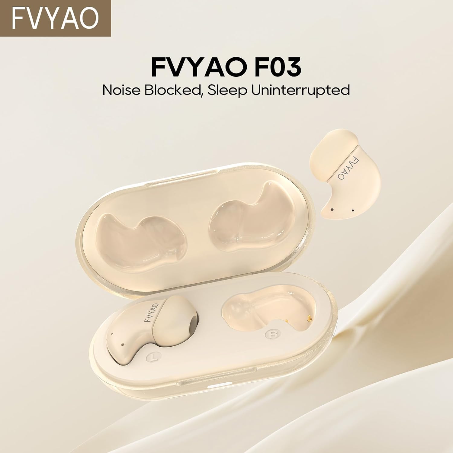 Detalle 2 de Fvyao Sleep Earbuds Mini Wireless In-Ear Earbuds, Bluetooth 5.4, IPX6
