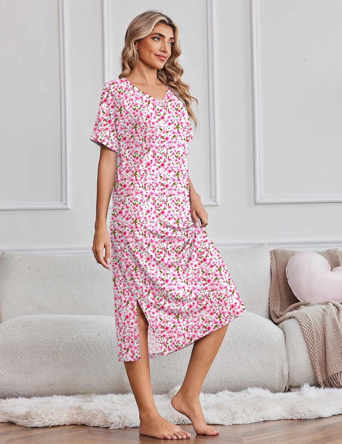 Detalle 2 de Ekouaer Long Nightgowns 3-Pack