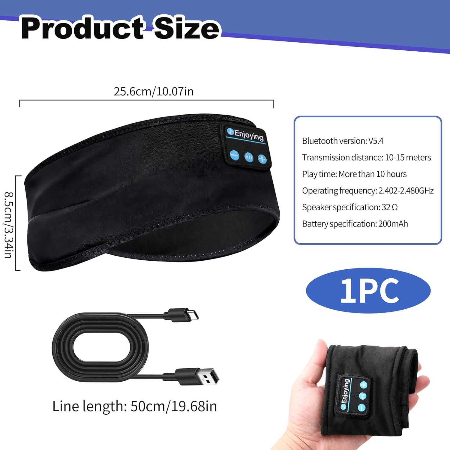 Thumbnail 2 de Wowsofty Sleep Headphones Headband Bluetooth 5.4: Wireless Comfort for Sleep, Sport and Travel