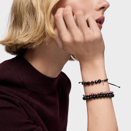 Thumbnail 4 de TOUS Pulsera de Cordón Negra de Onix con Motivo de Oso en Plata de Primera Ley – Colección Basics, 16.5 cm