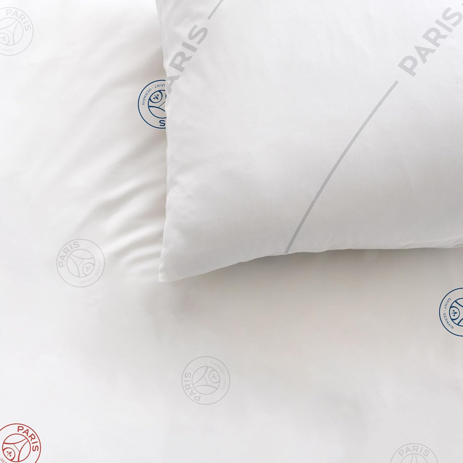 Thumbnail 3 de PSG Retro White Parure de Lit CTI – Housse de Couette 140x200 cm + Taie 63x63 cm, 100% coton, réversible