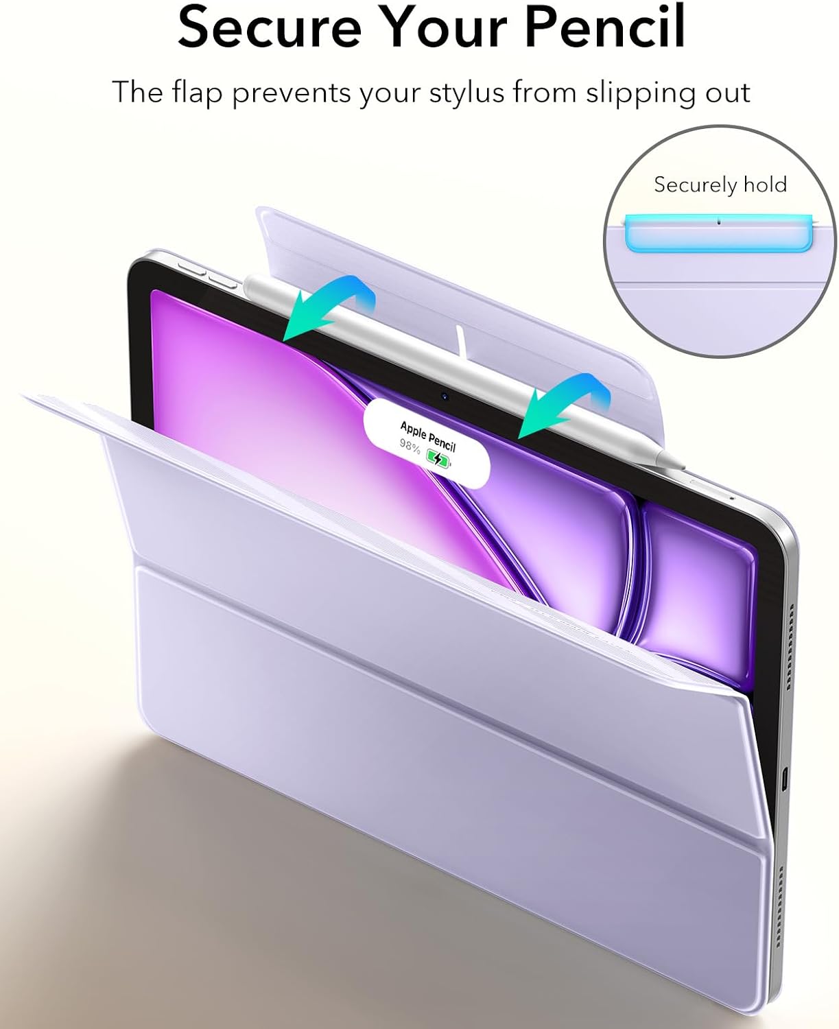 Detalle 1 de ESR iPad Air 13 Hülle mit Magnet 13 Zoll