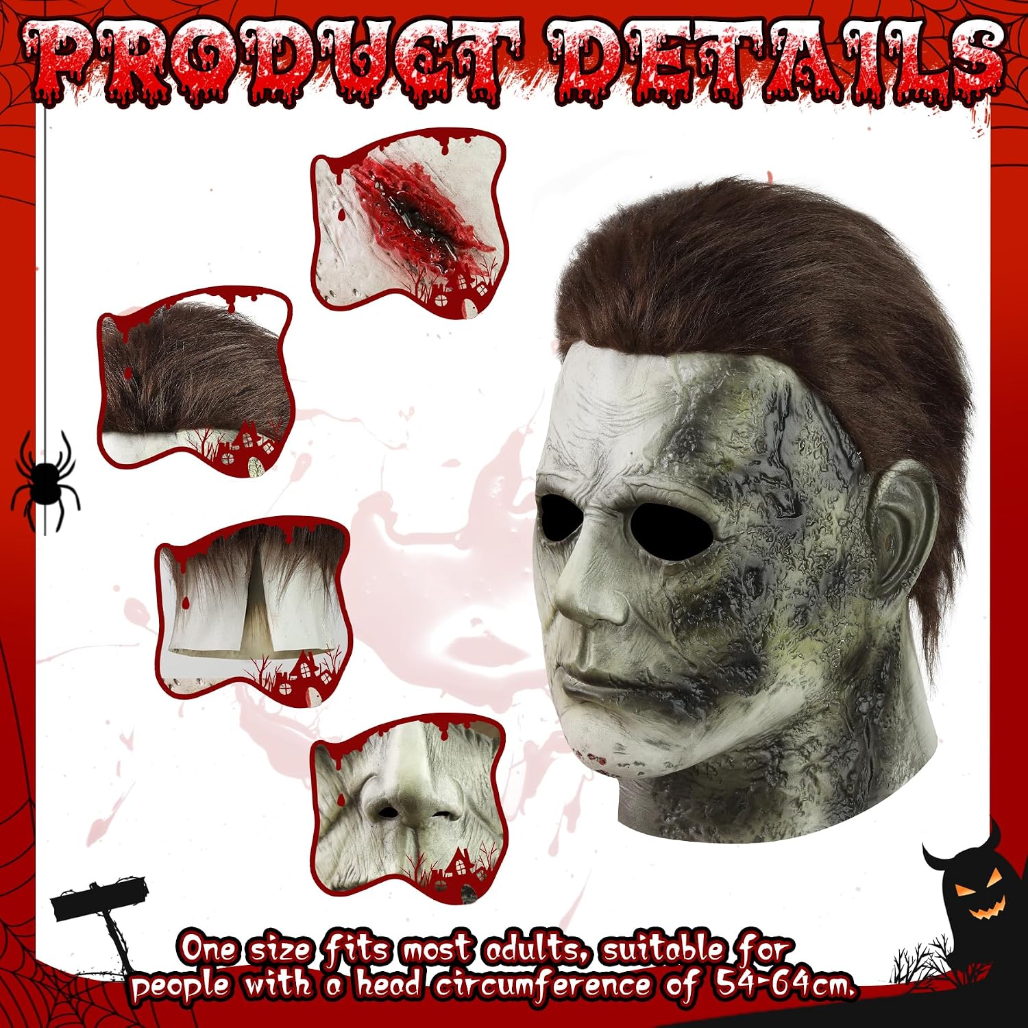 Detalle 2 de Pawirose Michael Myers Mask in Latex