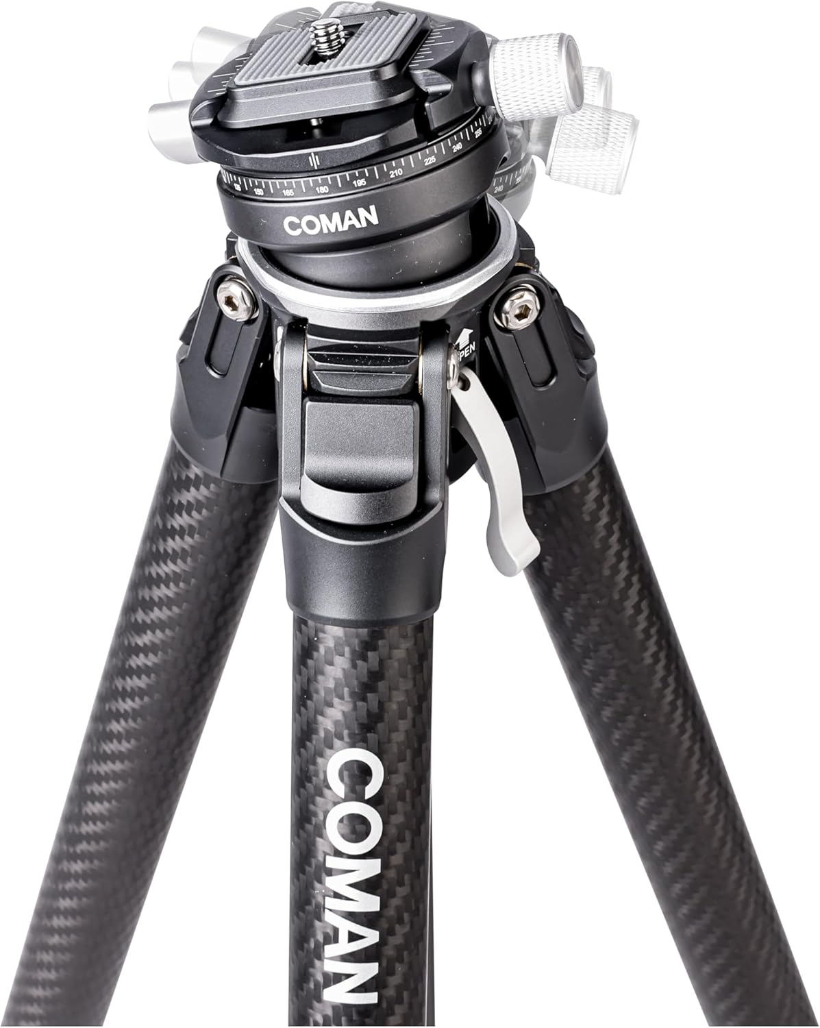 Thumbnail 1 de COMAN Zero Y Kamera-Stativ aus Carbon mit 360°-Panoramakugelkopf (Arca) für DSLR, bis 156,7 cm