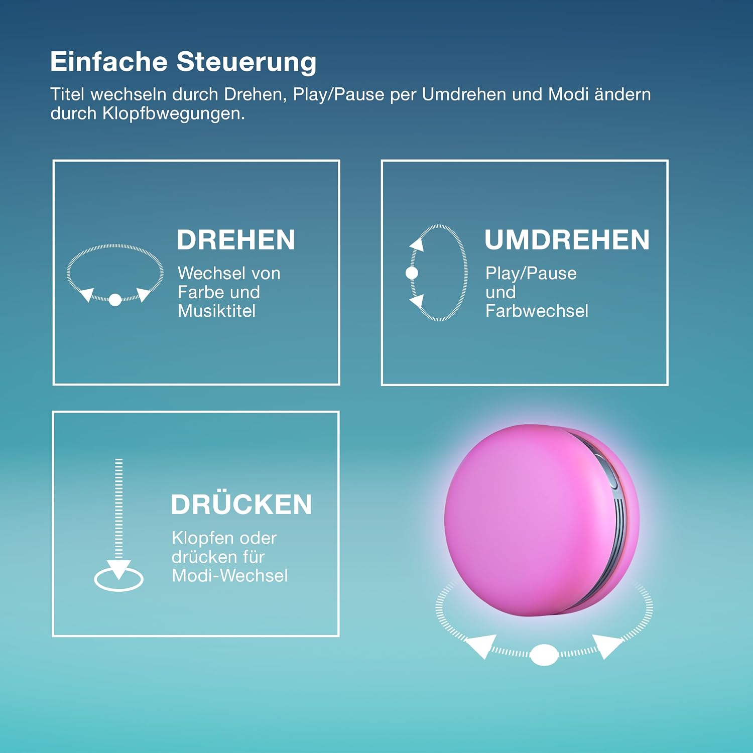 Thumbnail 1 de Bluetooth-Lautsprecher Smart Macaron Pink