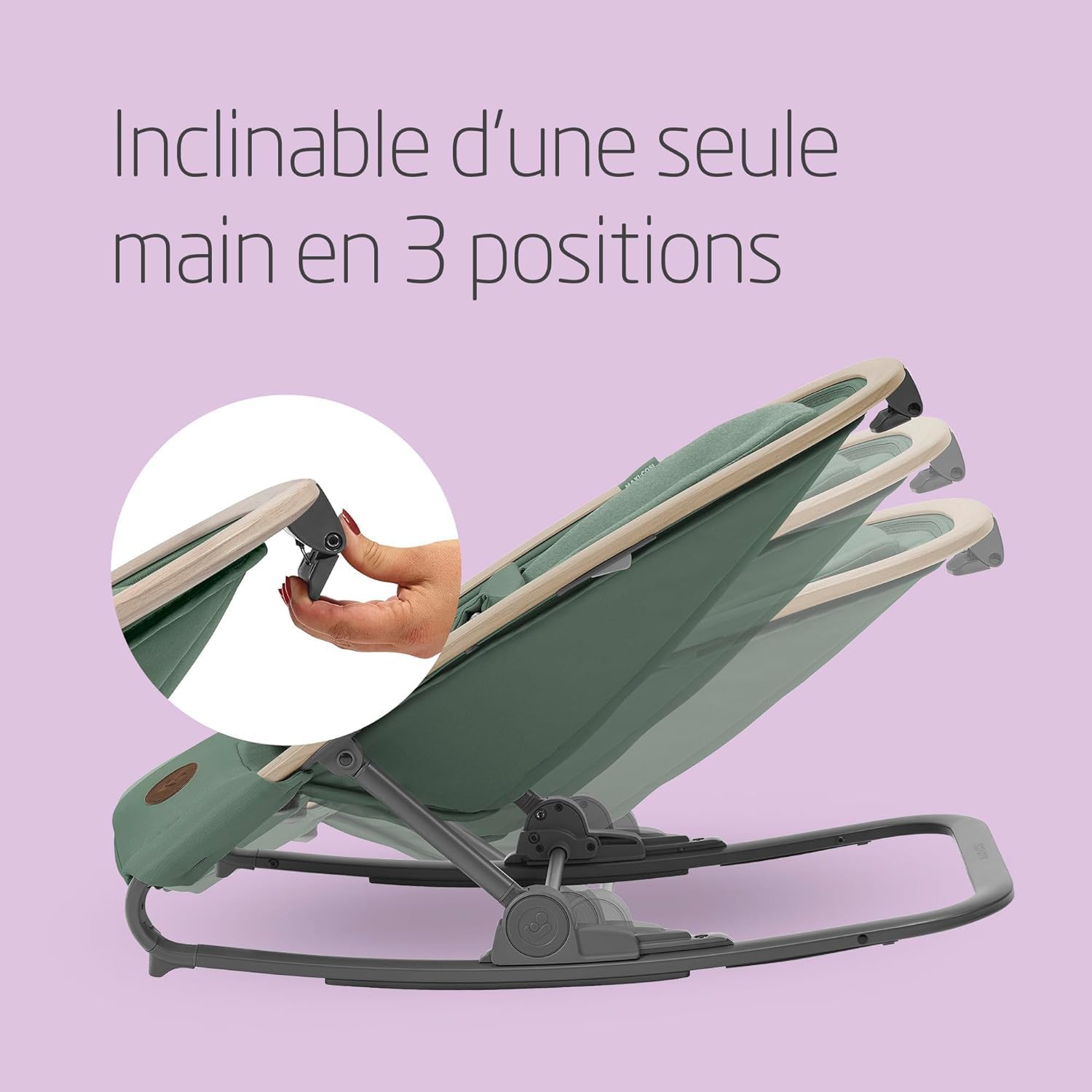 Thumbnail 3 de Maxi-Cosi Kori Chaise Transat Bebe 2-en-1 Essential Graphite (0-6 mois, jusqu’à 9 kg)