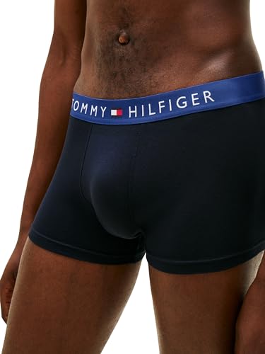 Thumbnail 3 de Tommy Hilfiger 3P Trunk WB UM0UM03908 – Boxer pour Homme Gris (Blu JN/WDG Blu/Blu Spl), Taille M