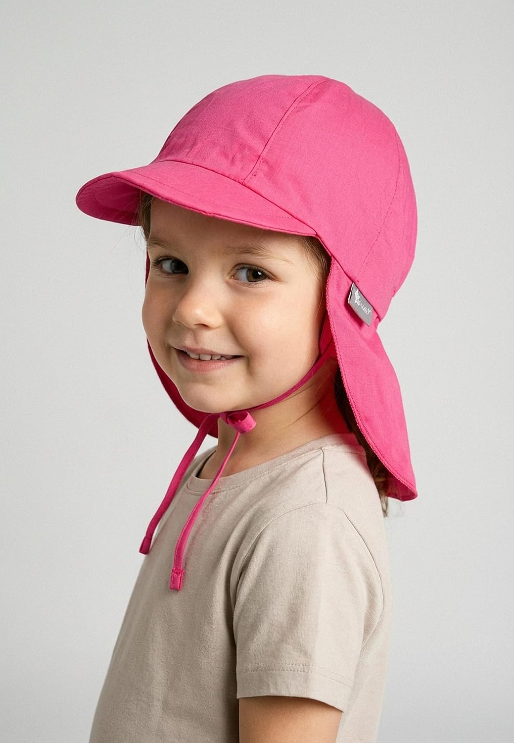 Detalle 2 de Sterntaler Schirmmütze Nacken Basic – Baby- und Kinder-Mütze mit UV-Schutz 50+ und Nackenschutz