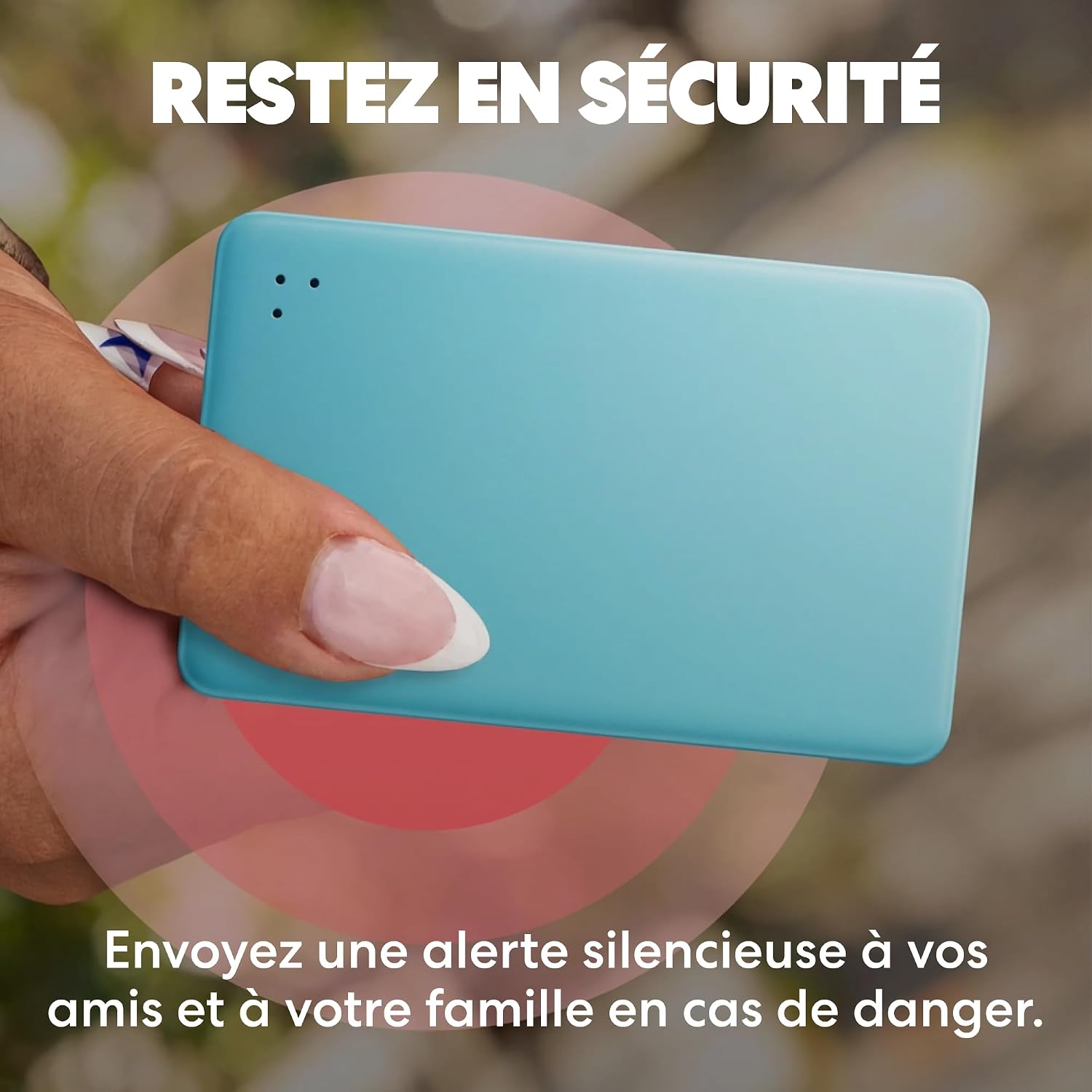 Detalle de Life360 Tile Slim Aqua Lemon : Détecteur ultrafin pour portefeuille, bagages et objets personnels