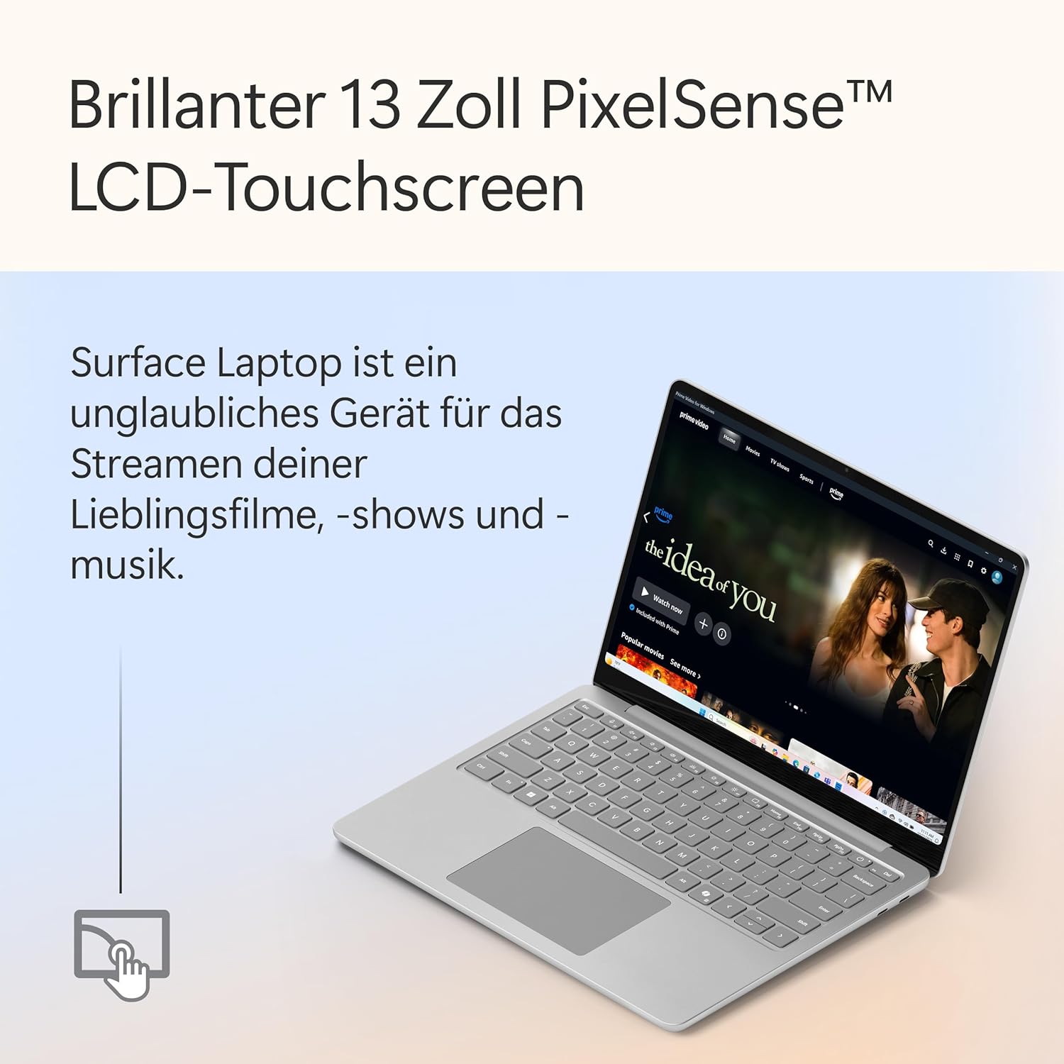 Thumbnail 3 de Microsoft Surface Laptop Copilot+ PC (13-Zoll Touch) mit Snapdragon X Plus, 16 GB RAM & 256 GB Platin