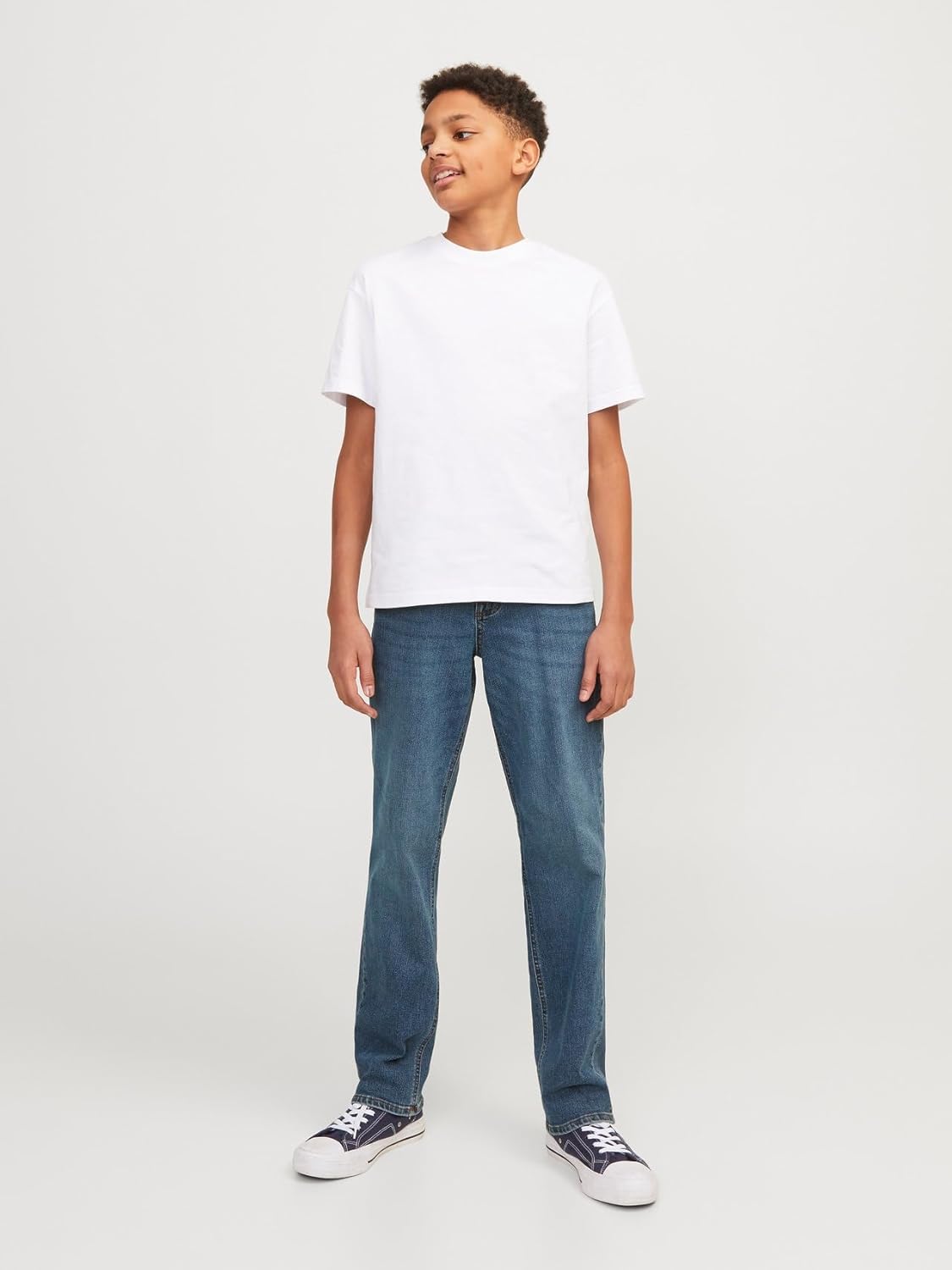 Detalle de JACK & JONES JJICLARK JOS 278 : jean coupe regular à taille mi-haute