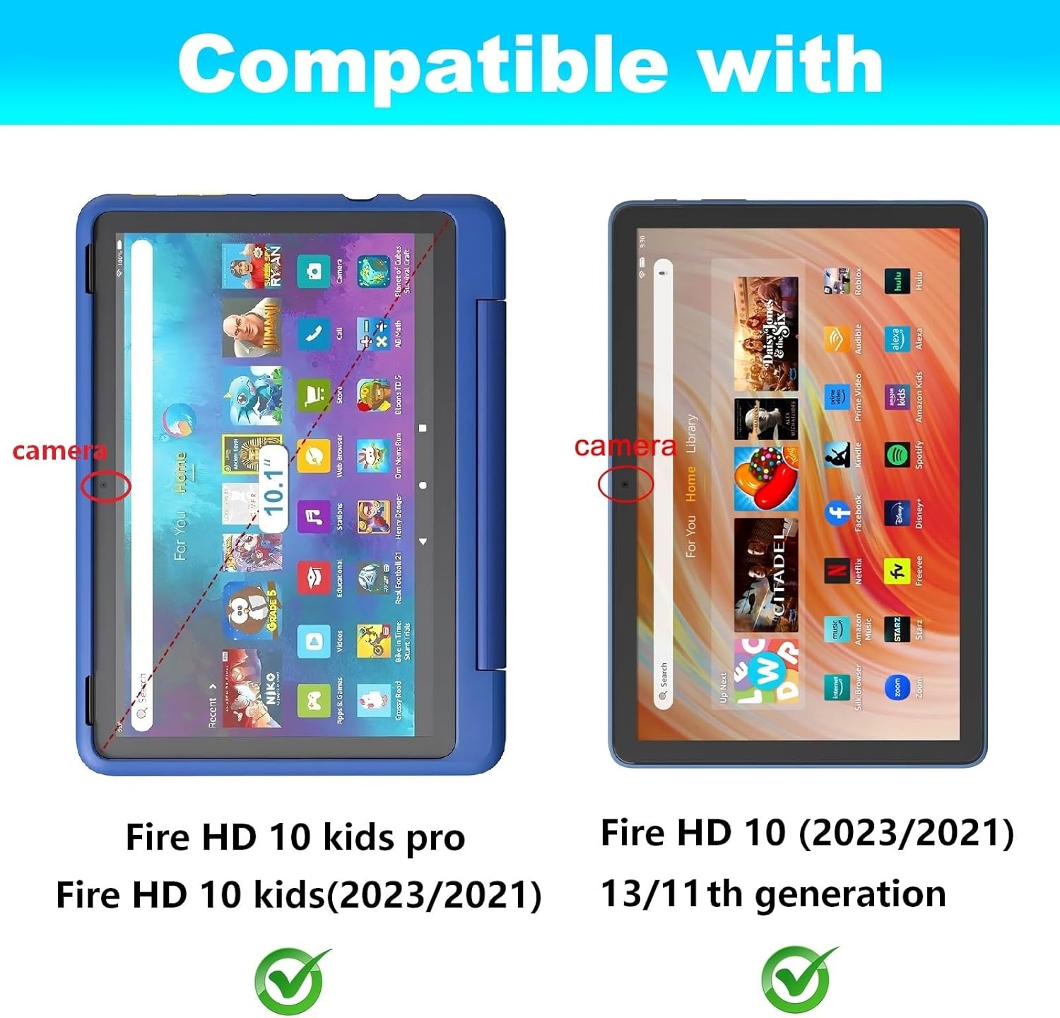 Detalle 2 de XunyLyee Schutzfolie für 10 Kids Pro/10 Kids Tablet – 2er-Set Gehärtetes Glas-Displayfolie, 9H, ultradünn