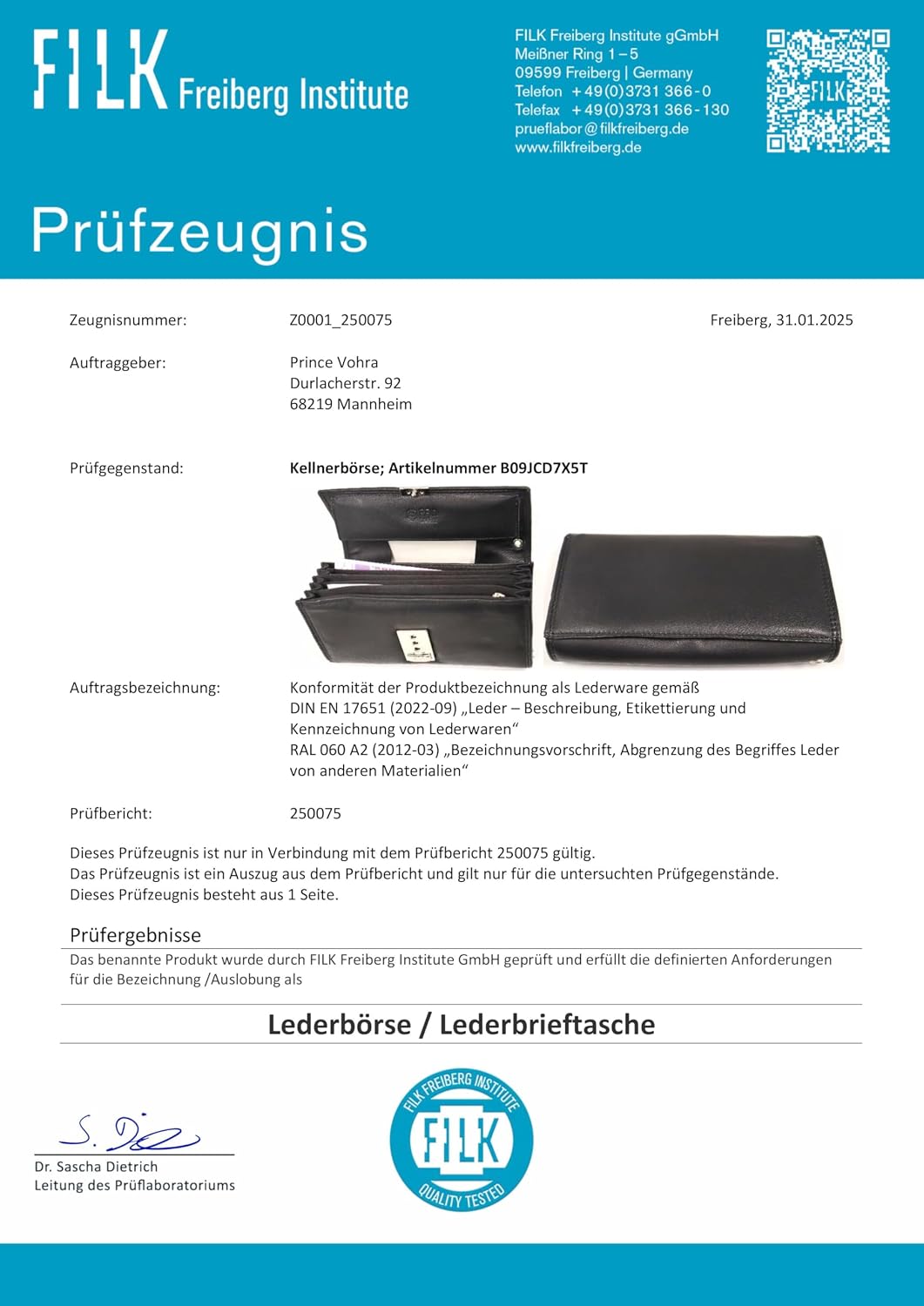 Detalle 2 de FLEXIBILITE Kellner-Geldbörse aus echtem Leder mit RFID, Schwarz – Kellnerportemonnaie (18,5 x 9,5 x 4,5 cm)