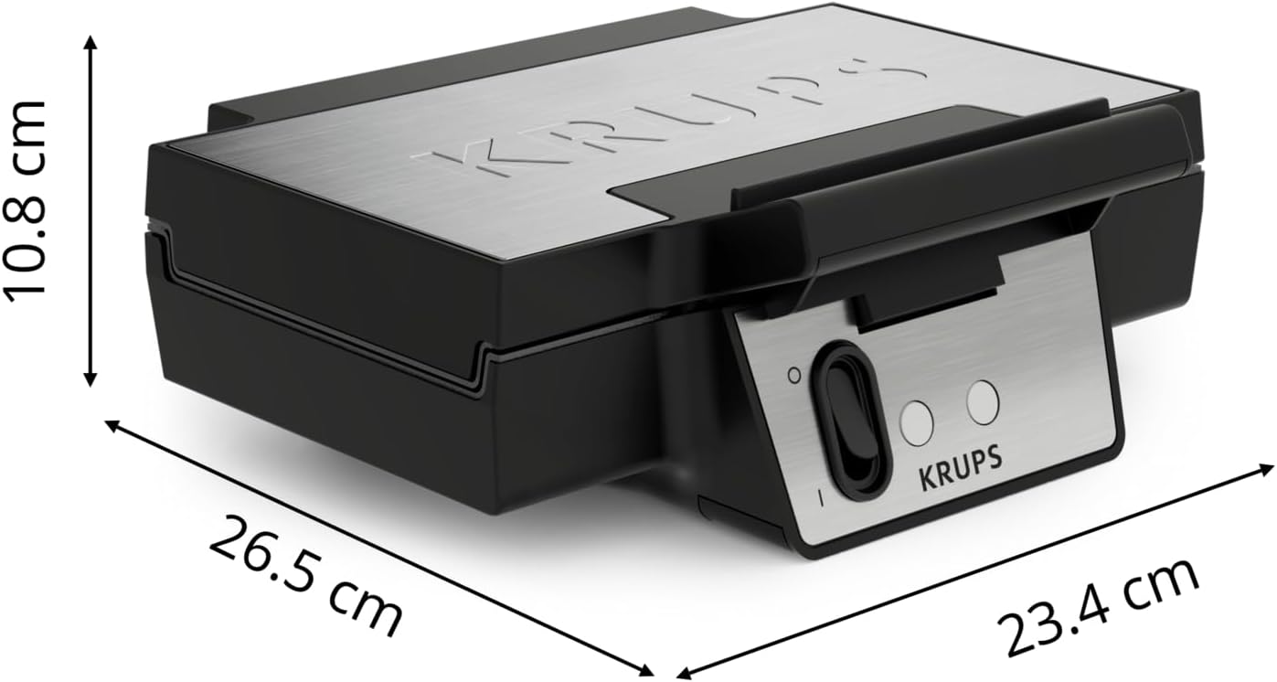 Thumbnail 6 de Krups FDK Iconic Waffeleisen FDK261 – 850 W, Keramikbeschichtete Antihaftplatten, vertikale Aufbewahrung