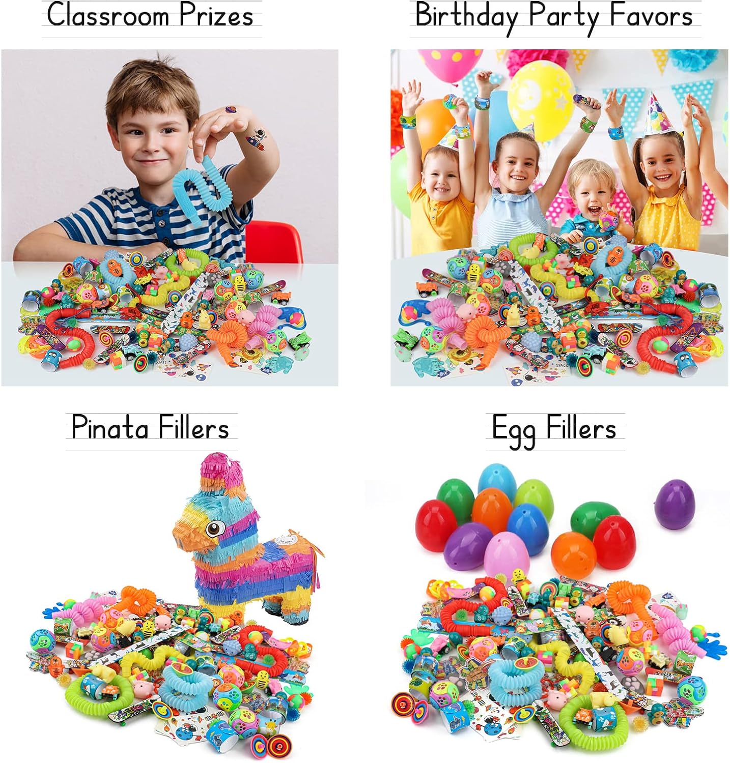 Thumbnail 2 de Nicknack Relleno Piñata Infantil 🎉 - 120 Piezas para Fiesta