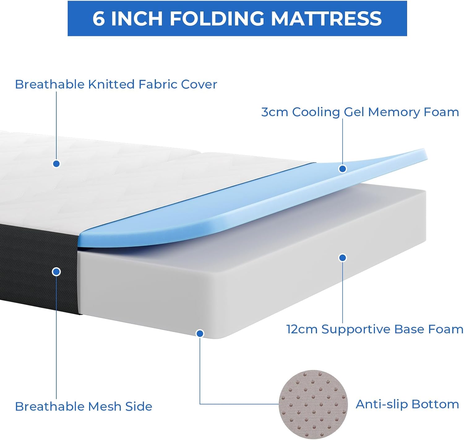 Thumbnail 3 de Vesgantti Folding Mattress 15 cm single