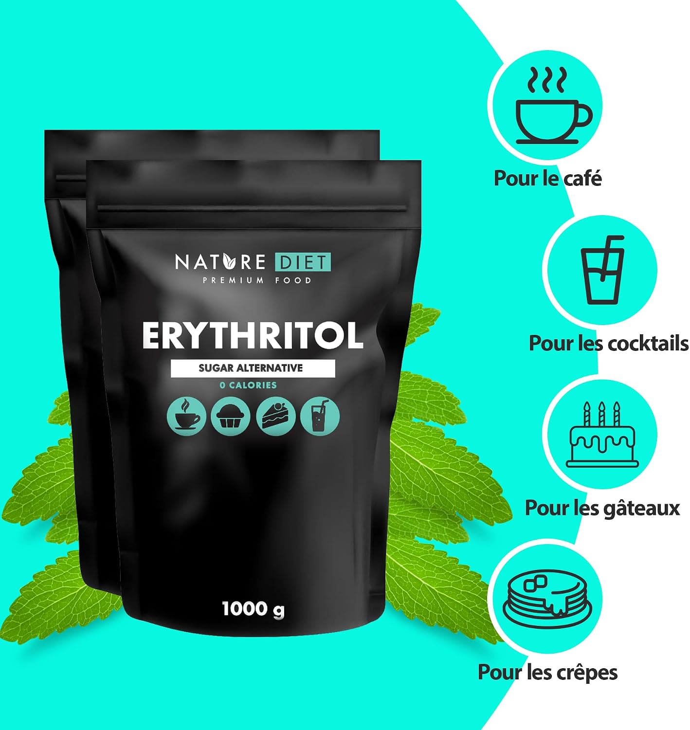 Thumbnail 4 de Nature Diet Ărythritol 2000 g đ§