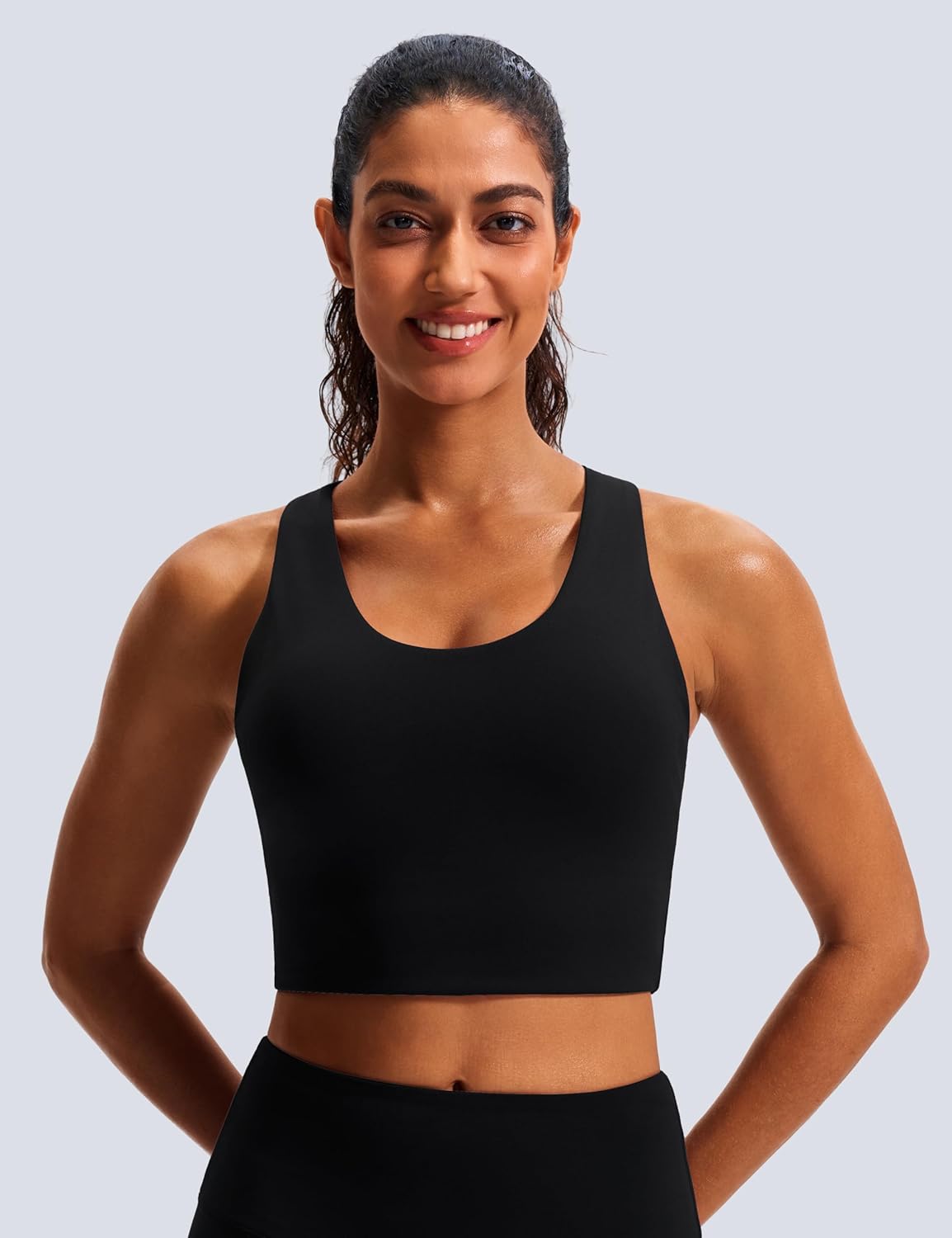 Thumbnail 1 de Sports Bras for Women Criss-Cross Back Padded Workout Tank Tops — Medium Support Crop Top