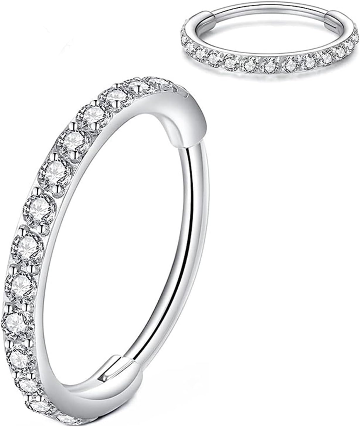 Detalle de Artskin Grade 23 titanium 16G nose hoop