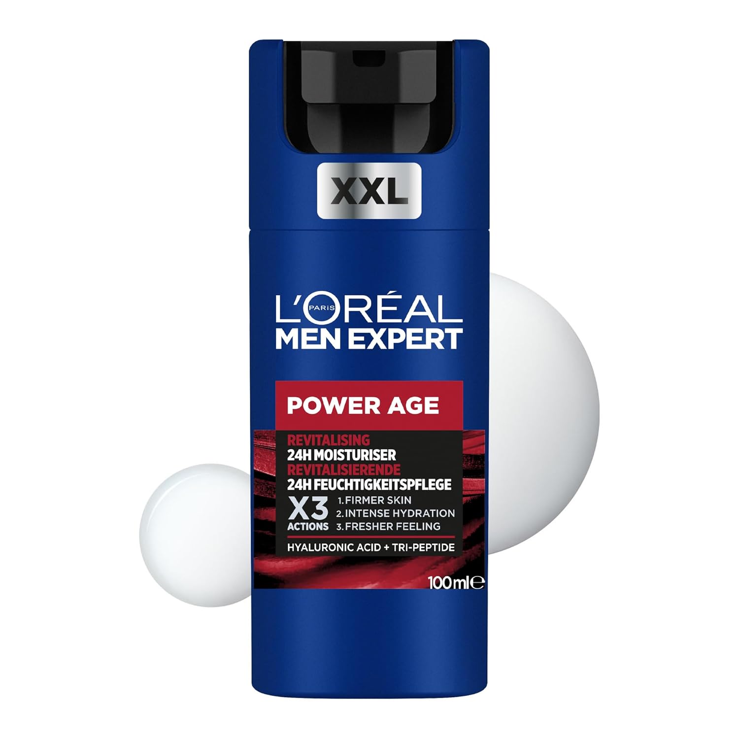 Detalle de L’Oréal Men Expert Gesichtscreme gegen Falten – 100 ml, Anti-Aging & Feuchtigkeit für Männer