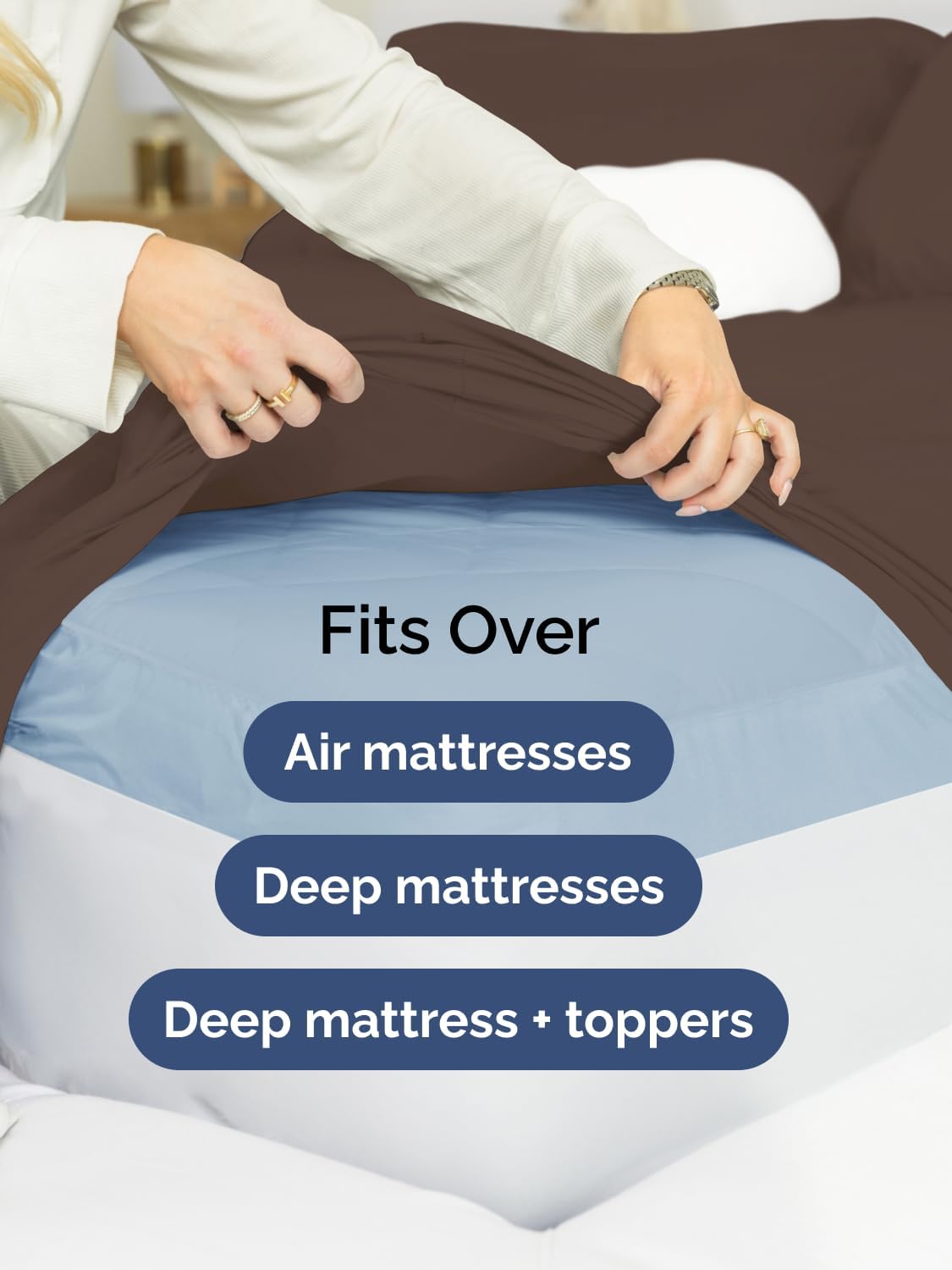 Thumbnail 5 de Queen Deep Pocket Microfiber Sheet Set 21in