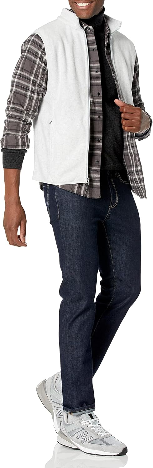 Thumbnail 3 de Amazon Essentials Herren Polarfleece-Weste mit durchgehendem Reißverschluss (Big & Tall)