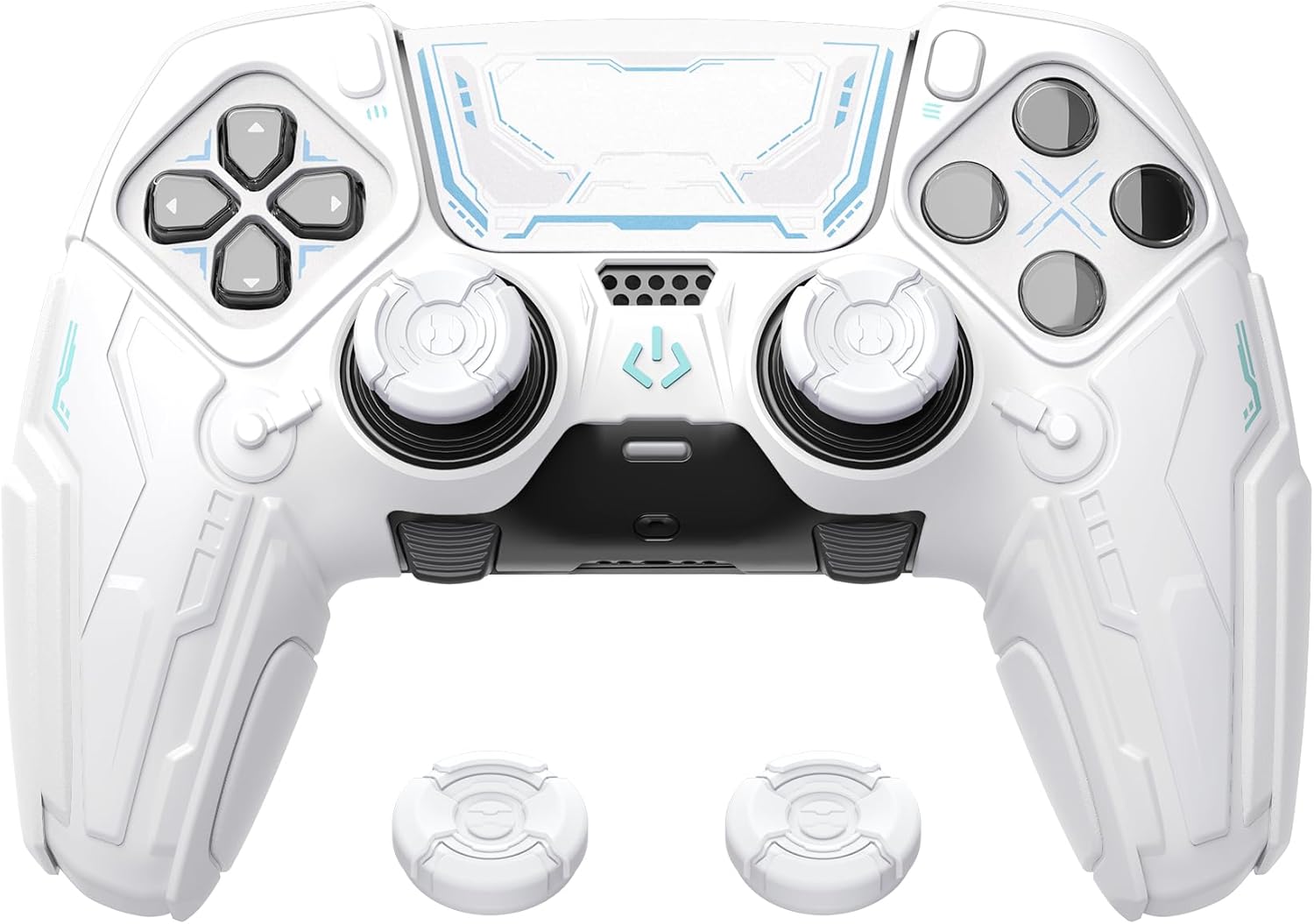 Detalle de PlayVital Silicone Cover for PS5 Edge Controller – Stellar Mecha Anti-Slip Grip