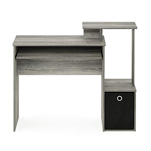 Detalle 1 de Furinno Rover Escritorio de Computadora Gris y Negro