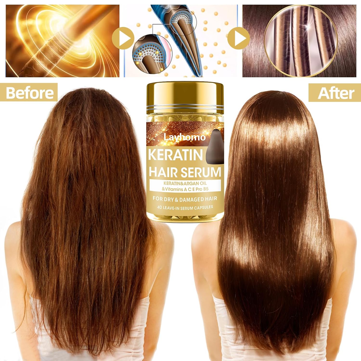 Thumbnail 2 de Layhomo Keratin Hair Serum 60 Capsules