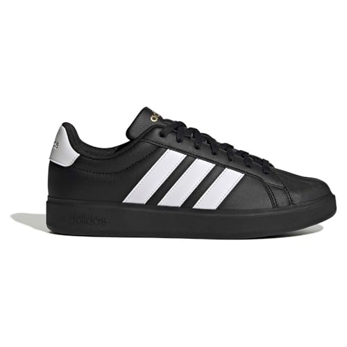 Detalle de adidas Uomo Streettalk Shoes – Core Black/Ftwr White/Matte Gold, 40 2/3 EU