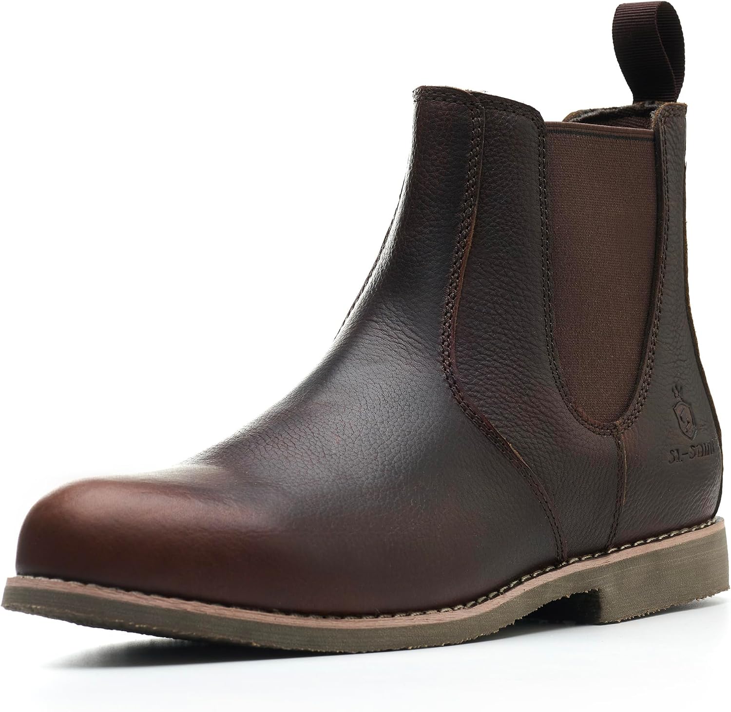 Detalle de SL-Saint Bottes Chelsea en cuir de vache đ¶