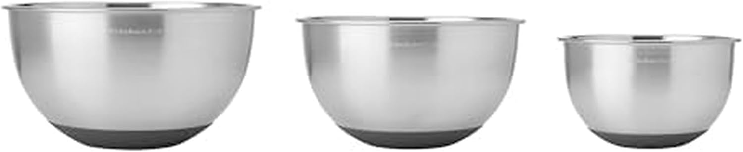 KitchenAid Stainless Steel Mixing Bowls (Set of 3)