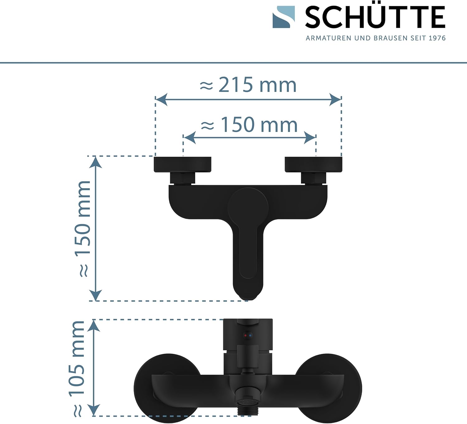 Thumbnail 3 de Schütte 44306 Grifo Mezclador de Baño Denver 🛁 Neg  

