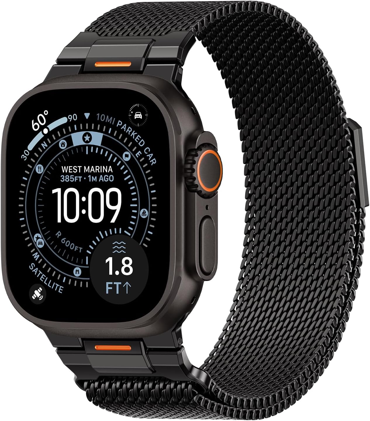 BXUXOHS Milanese Loop 24mm Magnetic Mesh Band