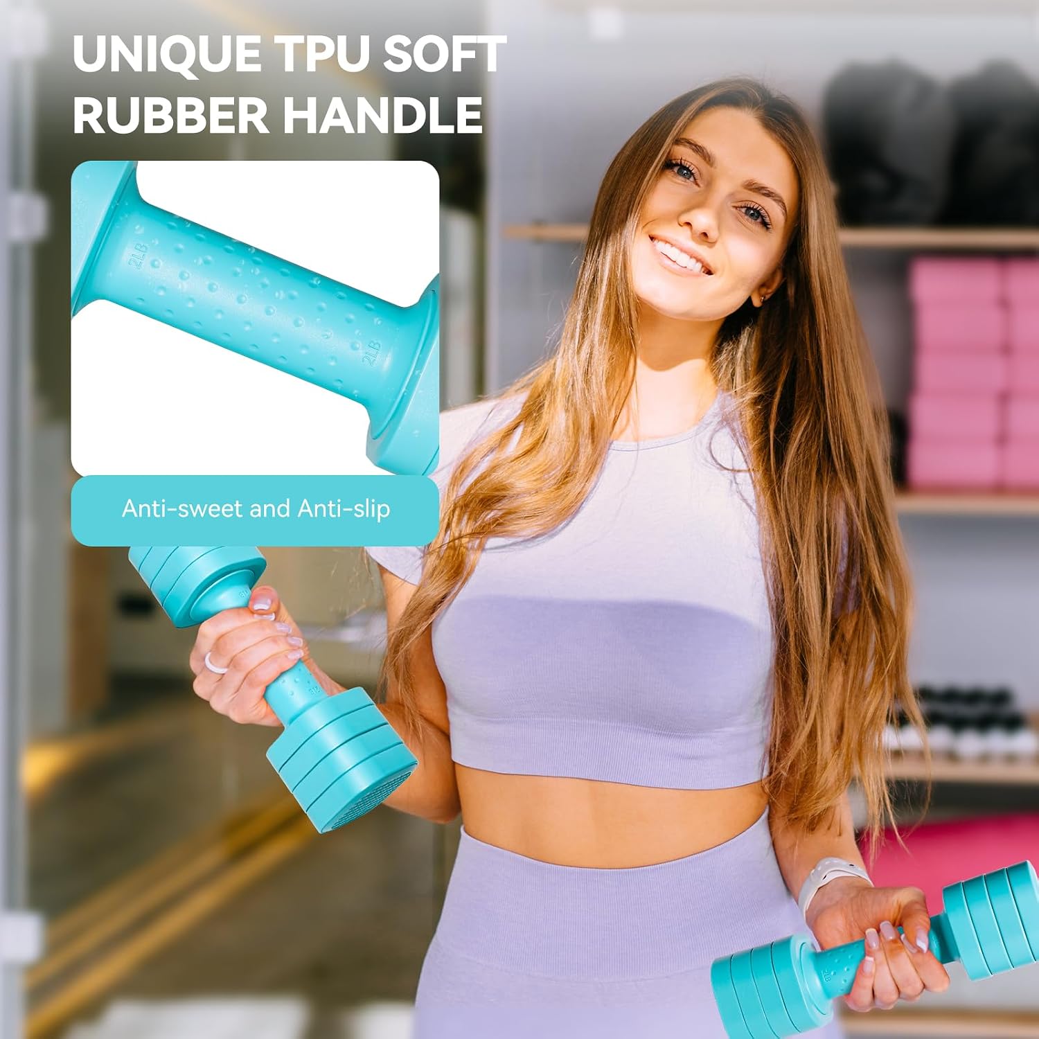 Detalle 2 de Passer Adjustable Dumbbell Set 4 in 1 🏋