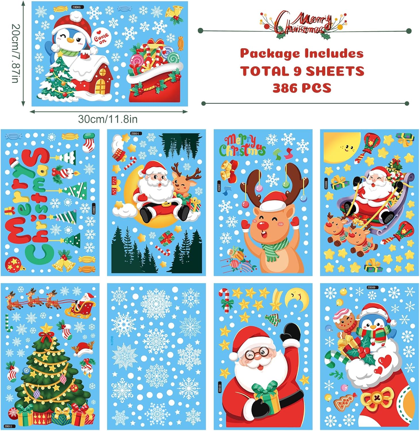 Thumbnail 2 de Wothfav Stickers fenêtre Saint Valentin 9 🪟